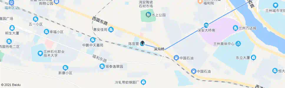 兰州陈官营_公交站地图_兰州公交_妙搜公交查询2025