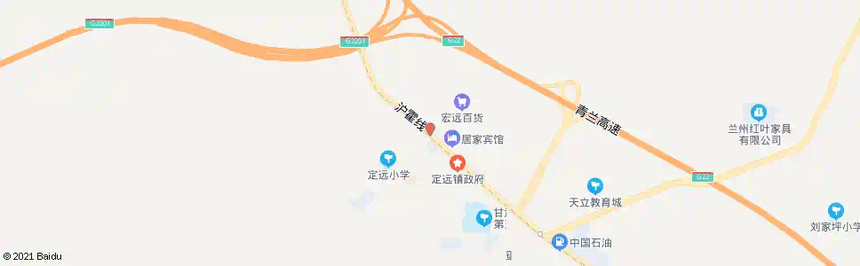 兰州定远镇十字_公交站地图_兰州公交_妙搜公交查询2025