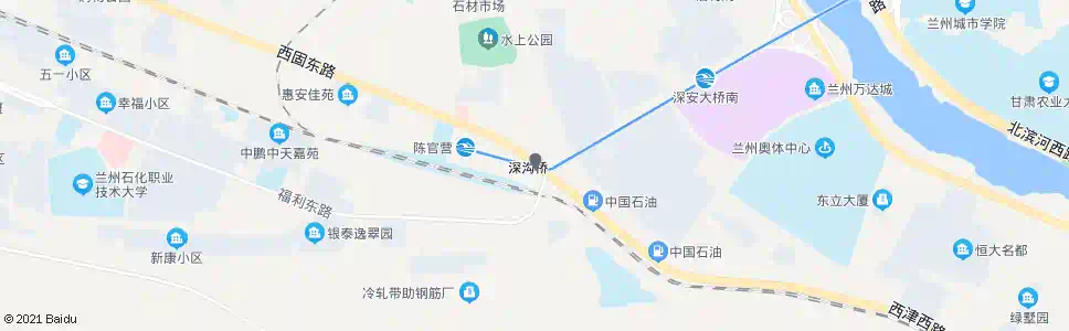 兰州深沟桥_公交站地图_兰州公交_妙搜公交查询2025