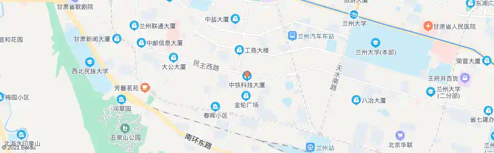 兰州中铁科技大厦_公交站地图_兰州公交_妙搜公交查询2025