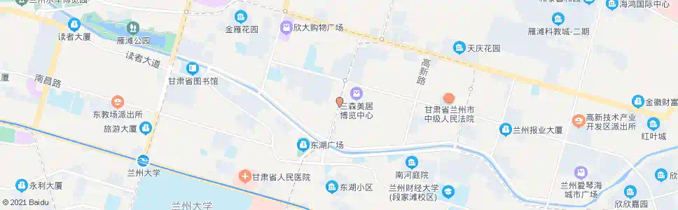 兰州三森美居广场_公交站地图_兰州公交_妙搜公交查询2025