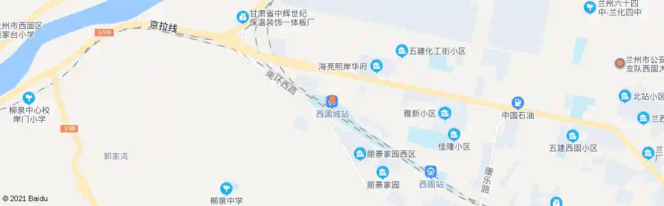 兰州西固城_公交站地图_兰州公交_妙搜公交查询2025