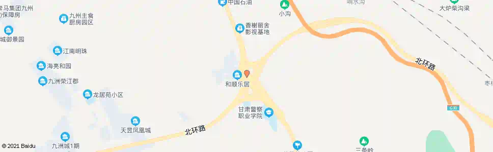 兰州北辰花园_公交站地图_兰州公交_妙搜公交查询2025