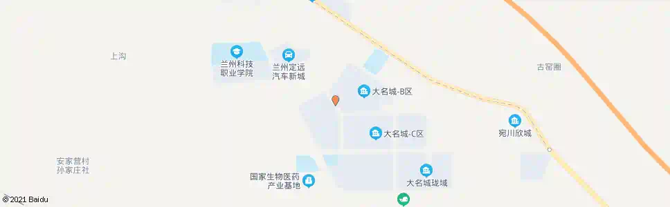 兰州大名城A区_公交站地图_兰州公交_妙搜公交查询2025