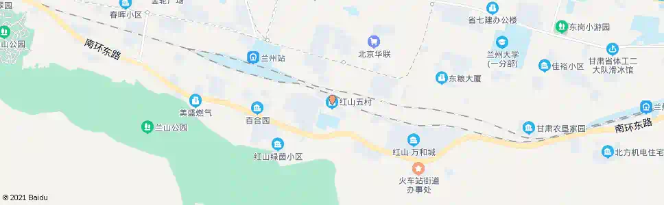 兰州红山五村_公交站地图_兰州公交_妙搜公交查询2025