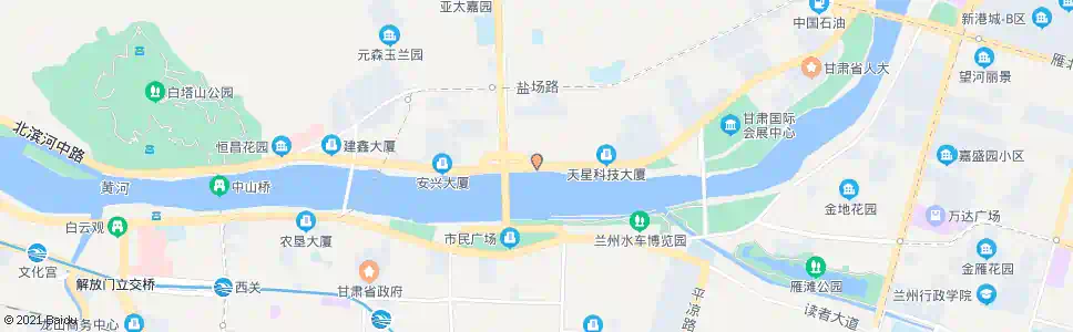 兰州城关黄河桥北_公交站地图_兰州公交_妙搜公交查询2025