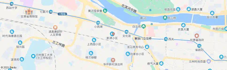 兰州下西园_公交站地图_兰州公交_妙搜公交查询2025