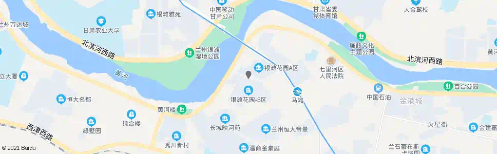兰州银滩花园_公交站地图_兰州公交_妙搜公交查询2025
