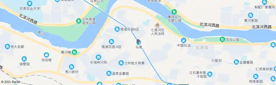 兰州马滩村_公交站地图_兰州公交_妙搜公交查询2025