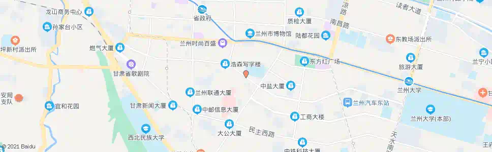 兰州甘南干休所_公交站地图_兰州公交_妙搜公交查询2025