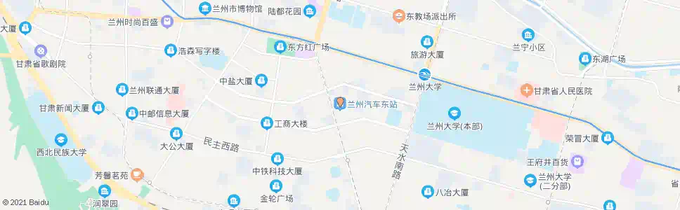 兰州汽车东站_公交站地图_兰州公交_妙搜公交查询2025