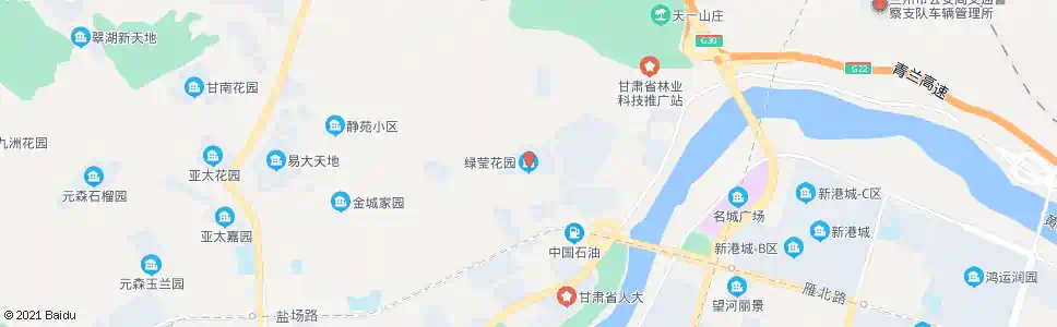 兰州绿莹花园_公交站地图_兰州公交_妙搜公交查询2025