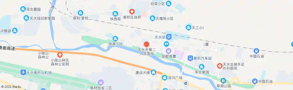 天水市二院_公交站地图_天水公交_妙搜公交查询2025