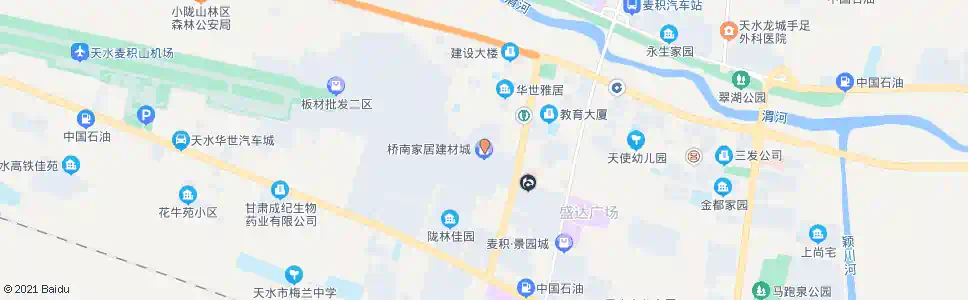 天水桥南建材市场_公交站地图_天水公交_妙搜公交查询2025