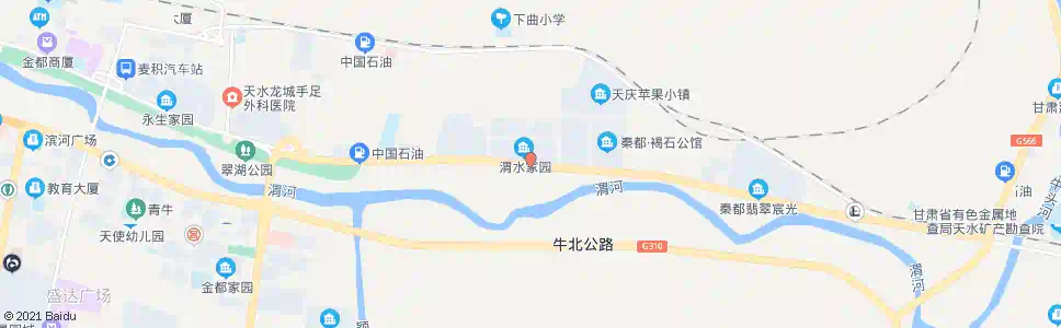 天水渭水家园_公交站地图_天水公交_妙搜公交查询2025