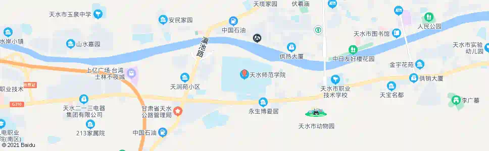 天水天水师院_公交站地图_天水公交_妙搜公交查询2025