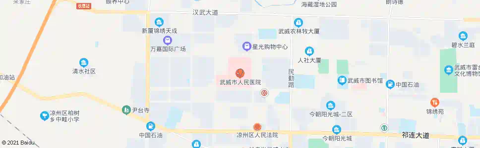 武威市医院_公交站地图_武威公交_妙搜公交查询2025