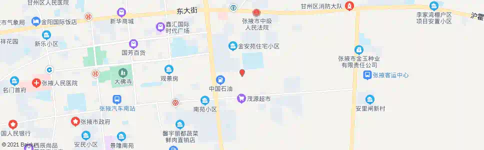 张掖金沙苑南门_公交站地图_张掖公交_妙搜公交查询2025