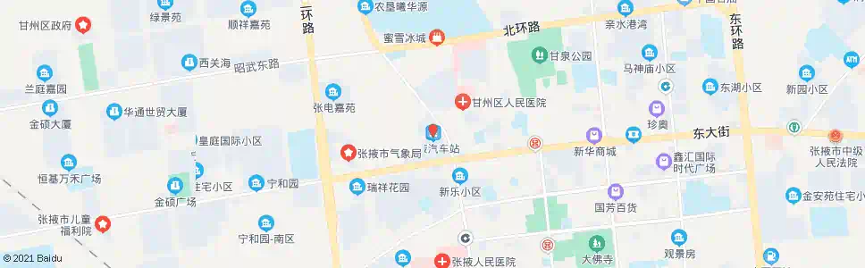 张掖汽车西站_公交站地图_张掖公交_妙搜公交查询2025