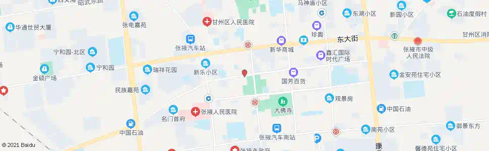 张掖广场北口_公交站地图_张掖公交_妙搜公交查询2025