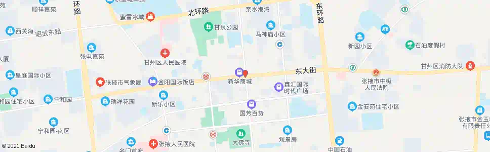 张掖钟鼓楼_公交站地图_张掖公交_妙搜公交查询2025
