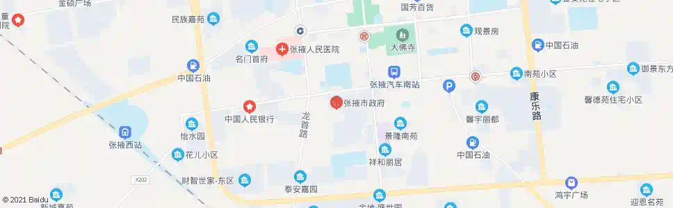 张掖市政府_公交站地图_张掖公交_妙搜公交查询2025