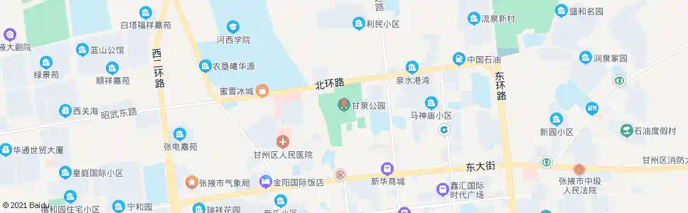 张掖甘泉公园_公交站地图_张掖公交_妙搜公交查询2025