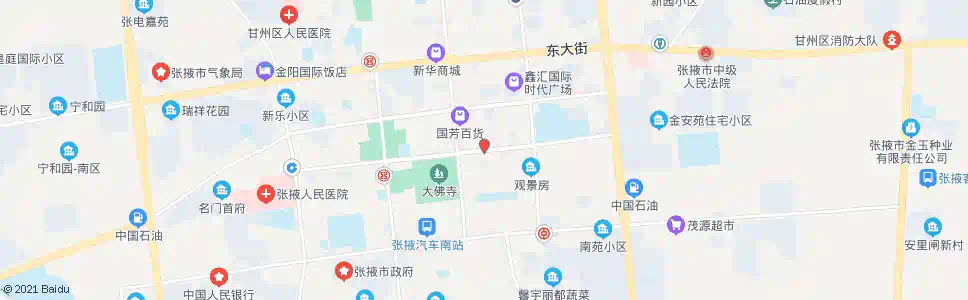 张掖甘州市场南门_公交站地图_张掖公交_妙搜公交查询2025