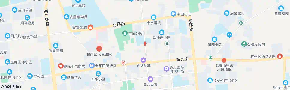 张掖北街什字_公交站地图_张掖公交_妙搜公交查询2025