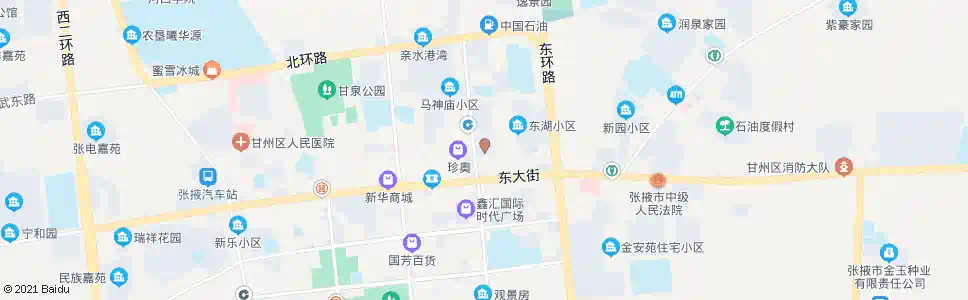 张掖税亭市场_公交站地图_张掖公交_妙搜公交查询2025