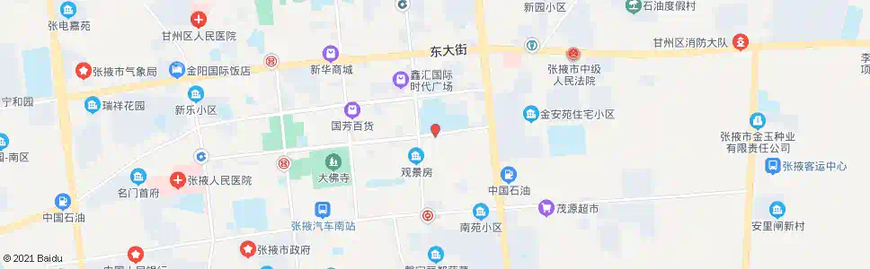 张掖张掖二中南门_公交站地图_张掖公交_妙搜公交查询2025