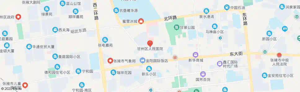 张掖甘州区医院_公交站地图_张掖公交_妙搜公交查询2025