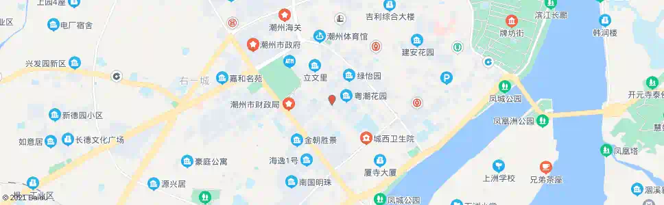 潮州全球通大厦_公交站地图_潮州公交_妙搜公交查询2025