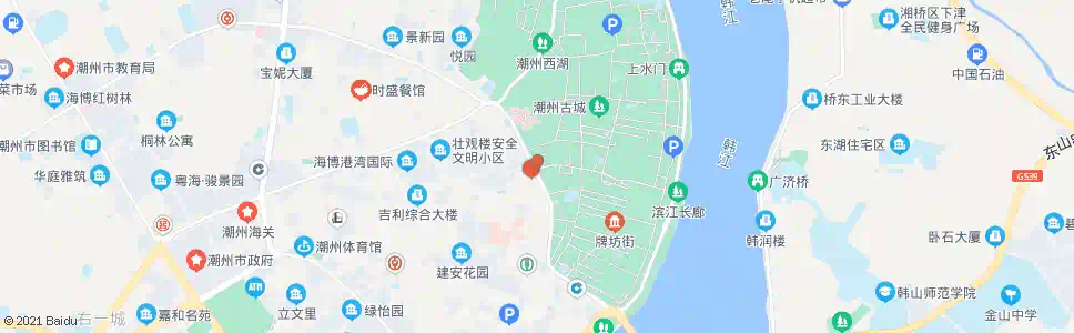 潮州开元路口_公交站地图_潮州公交_妙搜公交查询2025