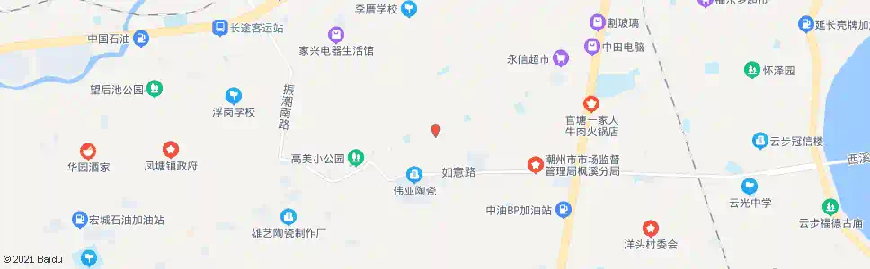 潮州山边_公交站地图_潮州公交_妙搜公交查询2025