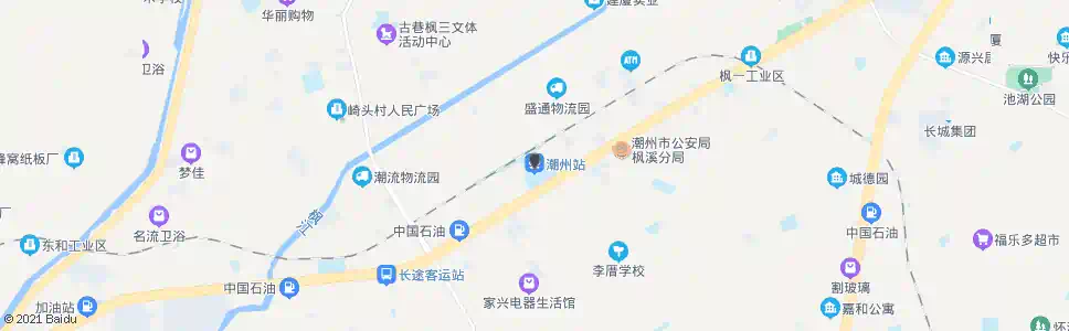 潮州湖底_公交站地图_潮州公交_妙搜公交查询2025