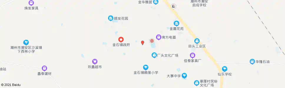 潮州金石大道口_公交站地图_潮州公交_妙搜公交查询2025