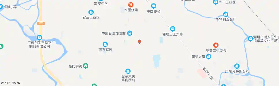 潮州大华金砂路口_公交站地图_潮州公交_妙搜公交查询2025
