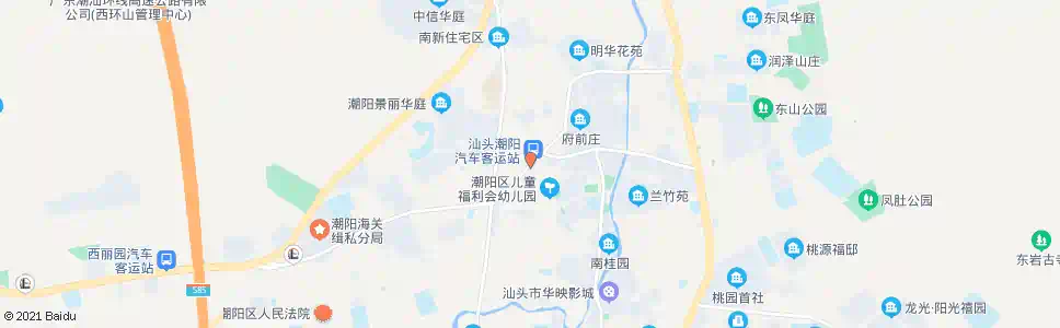 潮州潮阳汽车总站_公交站地图_潮州公交_妙搜公交查询2025