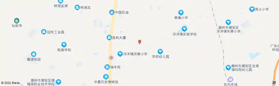 潮州洪巷_公交站地图_潮州公交_妙搜公交查询2025