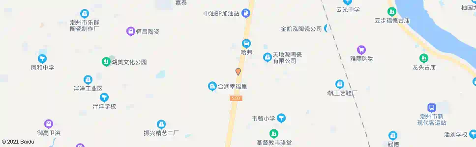 潮州乌洋_公交站地图_潮州公交_妙搜公交查询2025