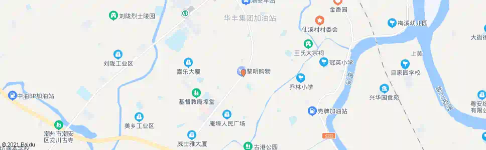 潮州大学路头_公交站地图_潮州公交_妙搜公交查询2025
