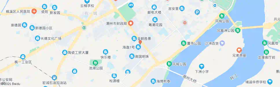 潮州建设大厦_公交站地图_潮州公交_妙搜公交查询2025