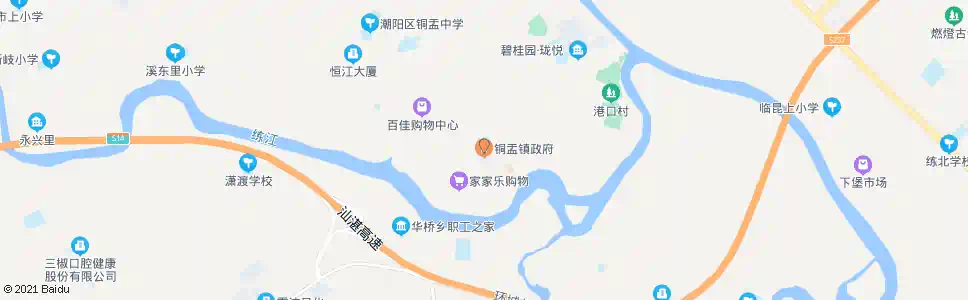 潮州铜盂镇政府_公交站地图_潮州公交_妙搜公交查询2025