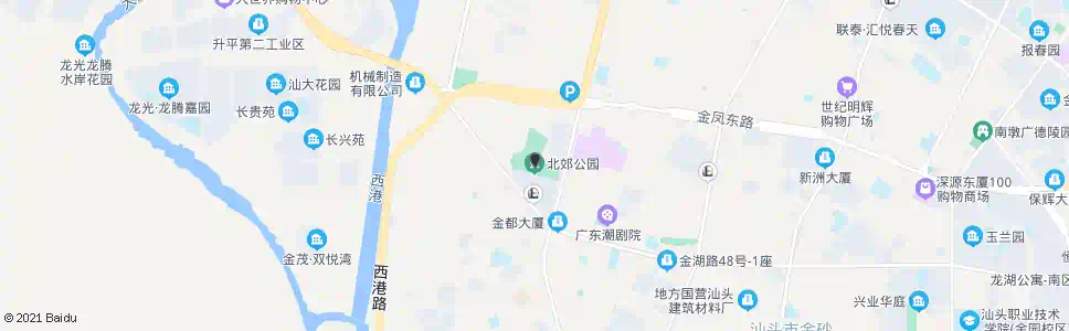 潮州北郊公园_公交站地图_潮州公交_妙搜公交查询2025