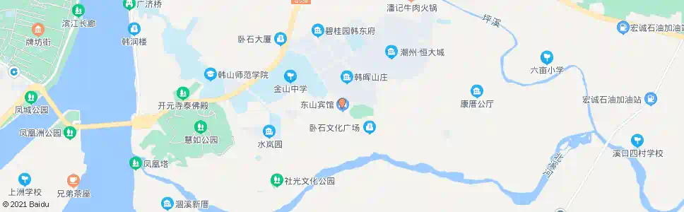 潮州潮州党校_公交站地图_潮州公交_妙搜公交查询2025