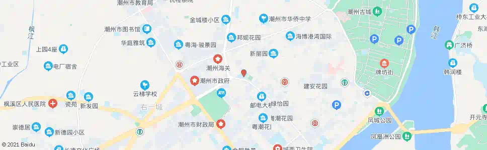 潮州体育馆_公交站地图_潮州公交_妙搜公交查询2025