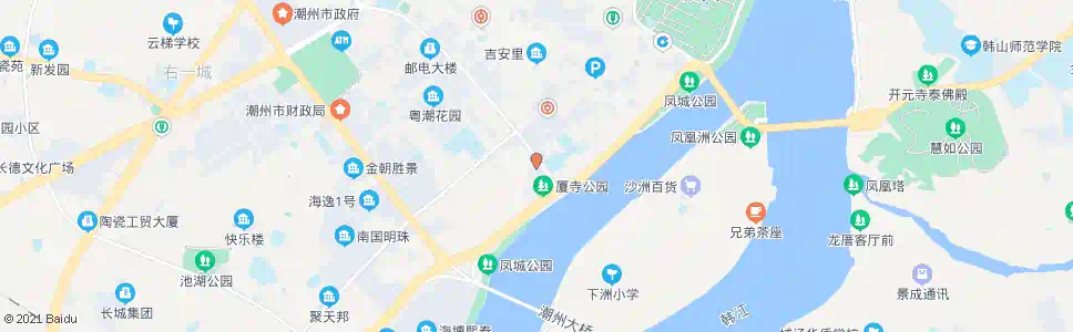 潮州中心血站_公交站地图_潮州公交_妙搜公交查询2025