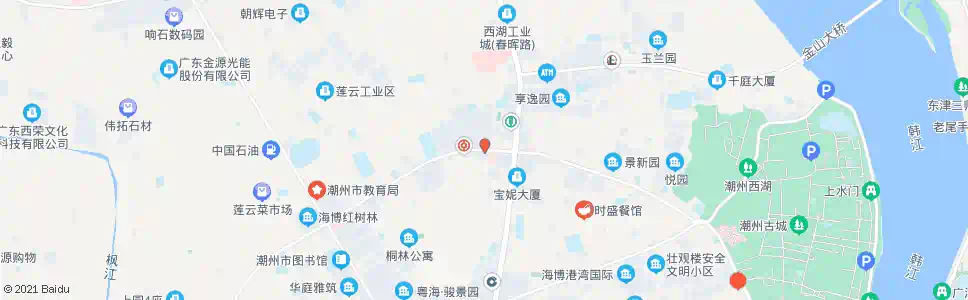 潮州万绿花园_公交站地图_潮州公交_妙搜公交查询2025