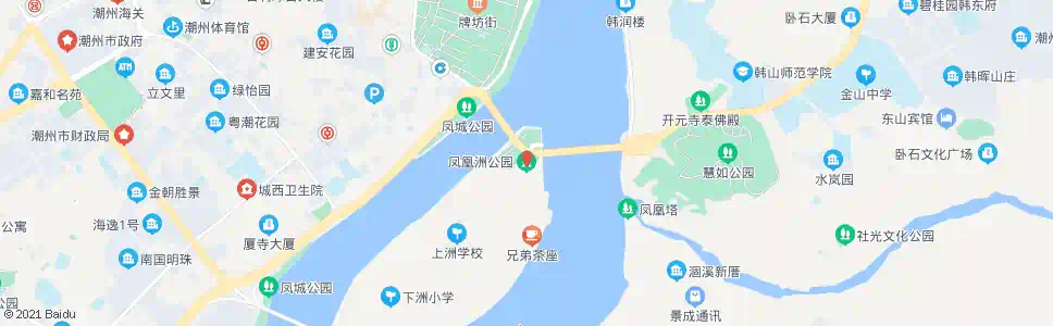 潮州凤凰洲公园_公交站地图_潮州公交_妙搜公交查询2025